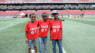 Chartwells Event at TD Place three children