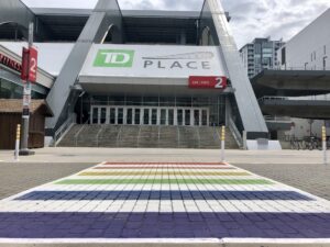 Gate 2 at TD Place close to Bank St