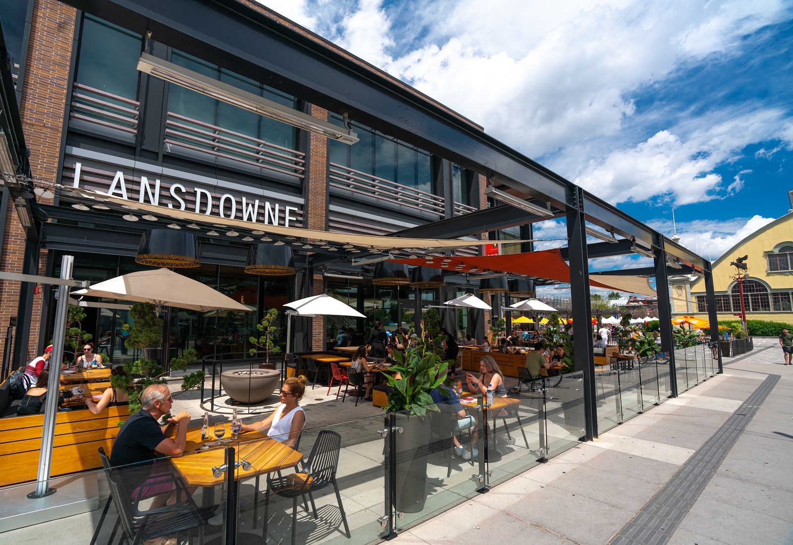 Milestones restaurant patio at Lansdowne, Ottawa