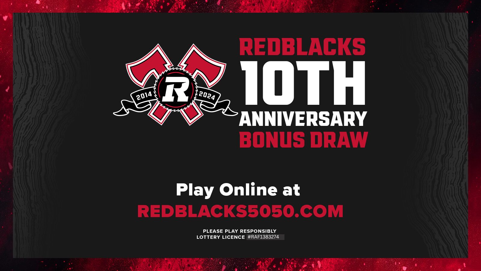 REDBLACKS 10th Anniversary Bonus Draw!