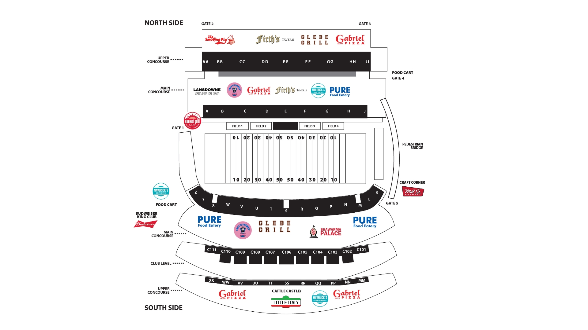Concessions at The Stadium at TD Place
